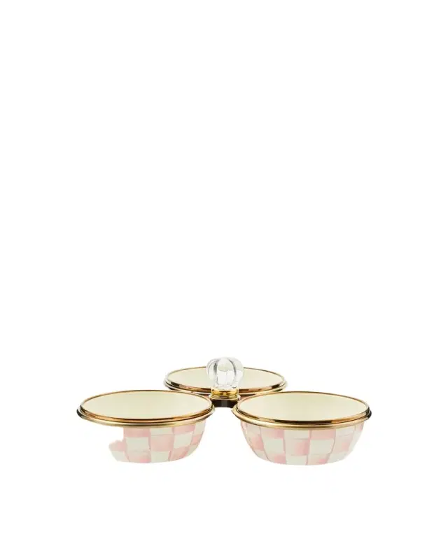 MacKenzie-Childs Rosy Check Triplicity