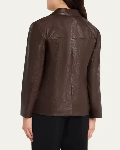Saint Laurent Bubbled Lambskin Leather Jacket | Thumbnail 3 Saint Laurent Bubbled Lambskin Leather Jacket | Thumbnail 3