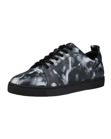 Christian Louboutin Men's Louis Jr Canopee Leather Low-Top Sneakers | Thumbnail 1