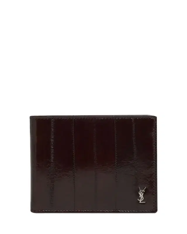 Saint Laurent Men's Tiny Cassandre Bi-Fold Wallet