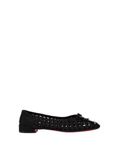 Christian Louboutin Sweetie Jane Woven Silk Ballerina Flats | Thumbnail 1 Christian Louboutin Sweetie Jane Woven Silk Ballerina Flats | Thumbnail 1
