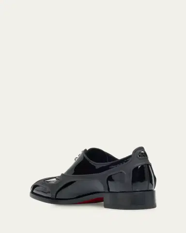 Christian Louboutin x Jaden Smith Men's Caged Patent Leather Oxfords | Thumbnail 4