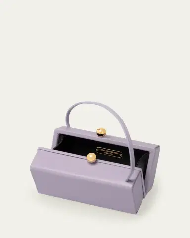 Carolina Herrera Mimi Kiss-Lock Leather Top-Handle Bag | Thumbnail 3