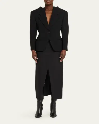 Givenchy Single-Breasted Slashed Jacket | Thumbnail 2 Givenchy Single-Breasted Slashed Jacket | Thumbnail 2