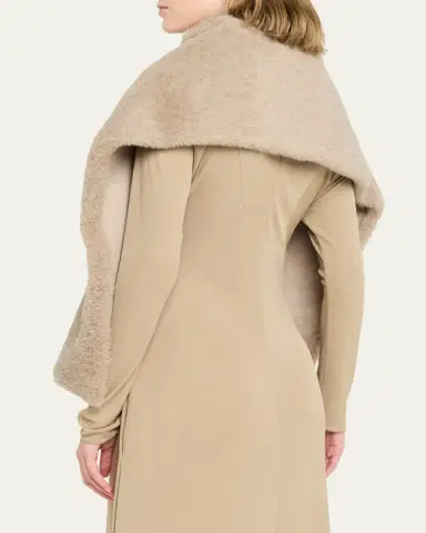 Max Mara Alpaca and Cashmere Teddy Stole | Thumbnail 3 Max Mara Alpaca and Cashmere Teddy Stole | Thumbnail 3
