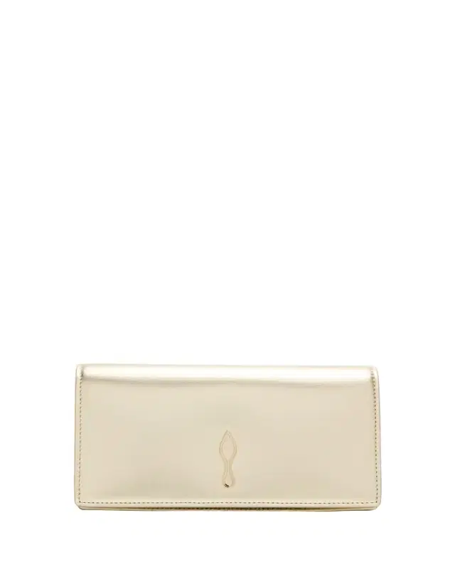 Bettina Clutch Bag in Laminated Nappa Leather