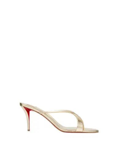 Christian Louboutin 80mm Mulazee Metallic Leather Sandals | Thumbnail 1