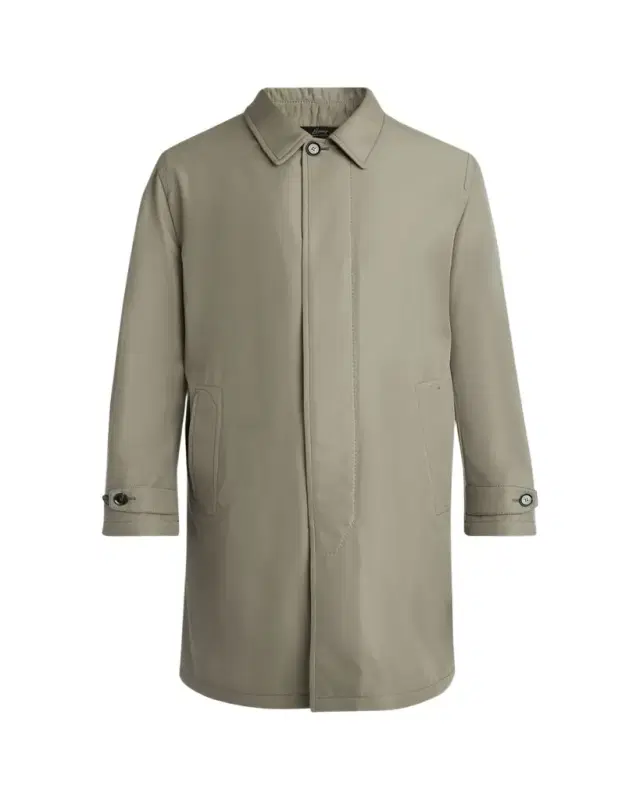 Brioni Men's Silk Cloud Button-Front Car Coat