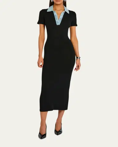 SEROYA Reyes Knit Midi Dress | Thumbnail 2 SEROYA Reyes Knit Midi Dress | Thumbnail 2