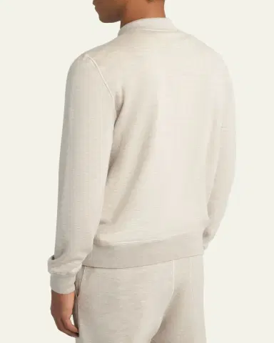 Brioni Men's Full-Zip Blouson Jacket | Thumbnail 3