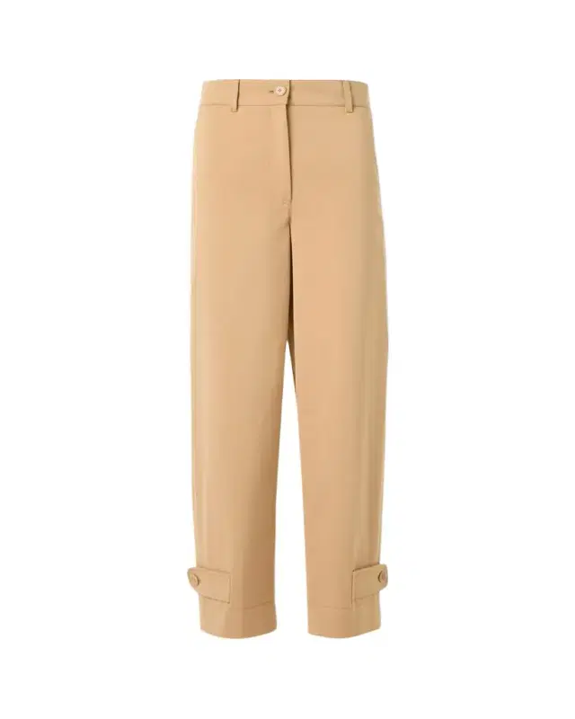 Akris punto Fraser Cotton Gabardine Barrel-Leg Ankle Pants