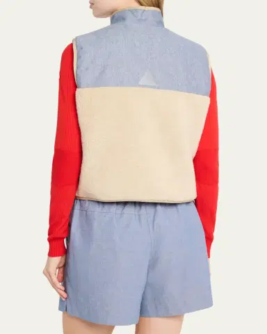 Moncler Teddy & Chambray Vest | Thumbnail 2