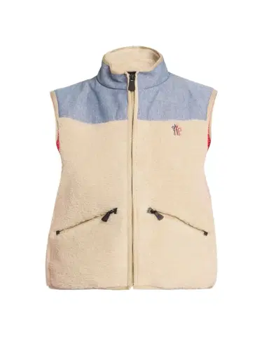 Moncler Teddy & Chambray Vest | Thumbnail 1