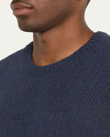 The Row Men's Laing Silk Knit Crewneck Sweater | Thumbnail 5