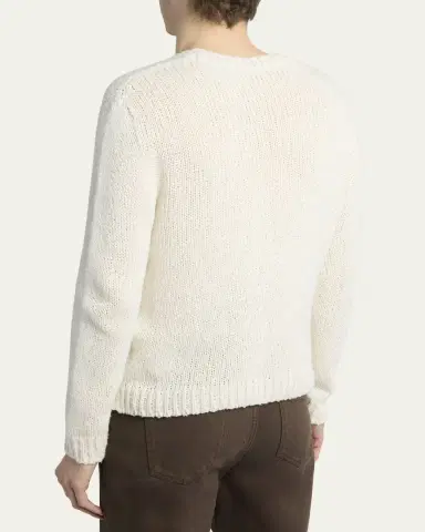 The Row Men's Laing Silk Knit Crewneck Sweater | Thumbnail 7
