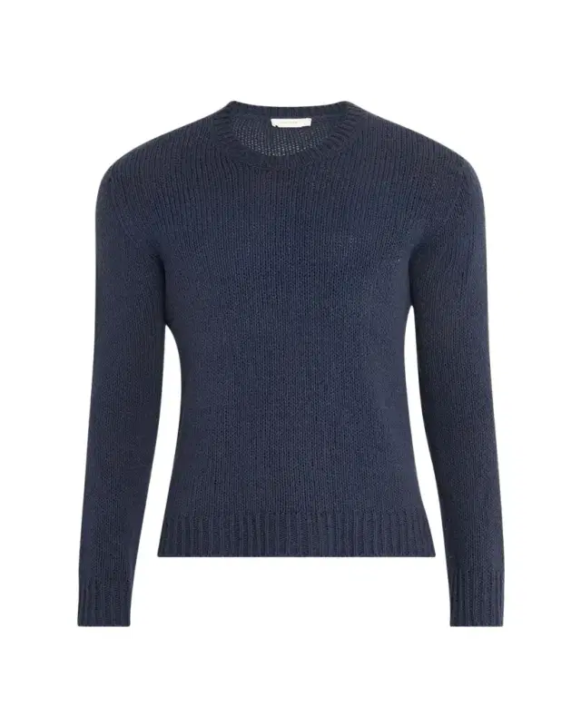 THE ROW Men's Laing Silk Knit Crewneck Sweater