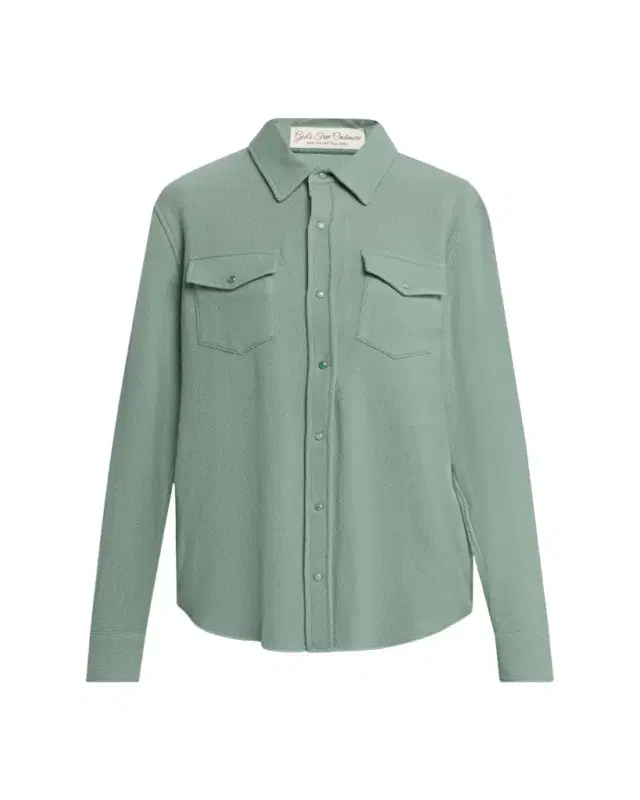 Cashmere Button-Front Shirt