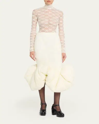 Marc Jacobs Runway Stretch Lace Long-Sleeve Midi Mermaid Dress | Thumbnail 2