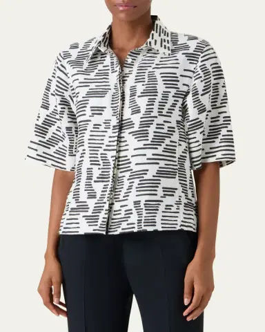 Akris Dance Movements Linen Toile Blouse | Thumbnail 4 Akris Dance Movements Linen Toile Blouse | Thumbnail 4