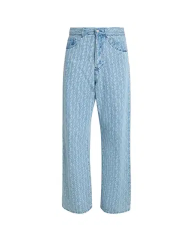 Dries Van Noten Peyton Printed Denim Straight-Leg Jeans | Thumbnail 1