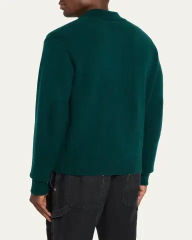 Guest In Residence Men's Heavy Gauge Cashmere Polo Sweater | Thumbnail 3 Guest In Residence Men's Heavy Gauge Cashmere Polo Sweater | Thumbnail 3