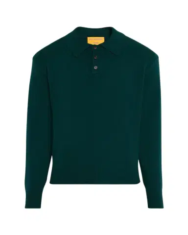 Guest In Residence Men's Heavy Gauge Cashmere Polo Sweater | Thumbnail 1 Guest In Residence Men's Heavy Gauge Cashmere Polo Sweater | Thumbnail 1