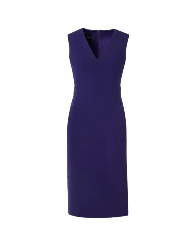Akris Bi-Stretch Wool Double-Face Shift Dress