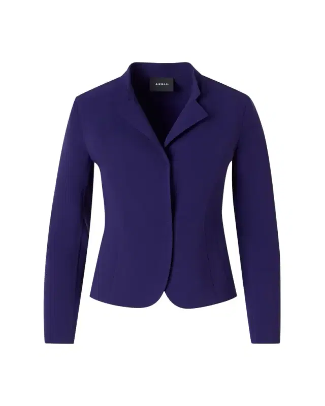 Akris Hamer Bi-Stretch Wool Double-Face Short Jacket