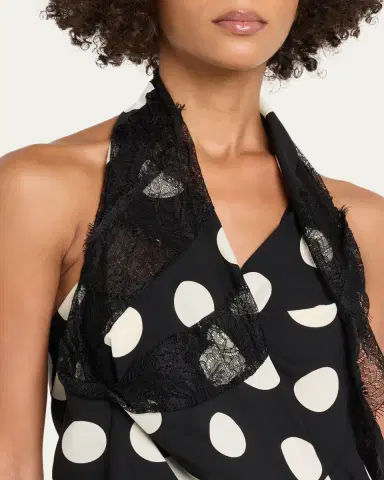 Junya Watanabe Polka Dot Halter Midi Dress | Thumbnail 3 Junya Watanabe Polka Dot Halter Midi Dress | Thumbnail 3