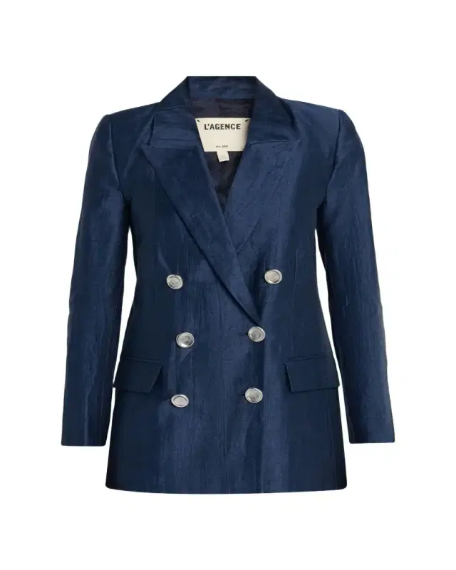 L'Agence Cambrie Oversized Double-Breasted Blazer