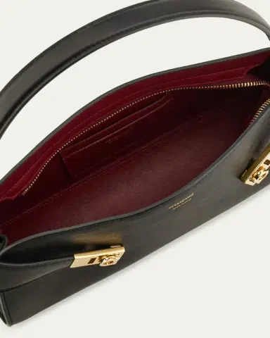 Ferragamo Hug East-West Leather Shoulder Bag | Thumbnail 3 Ferragamo Hug East-West Leather Shoulder Bag | Thumbnail 3