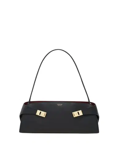 Ferragamo Hug East-West Leather Shoulder Bag | Thumbnail 1 Ferragamo Hug East-West Leather Shoulder Bag | Thumbnail 1