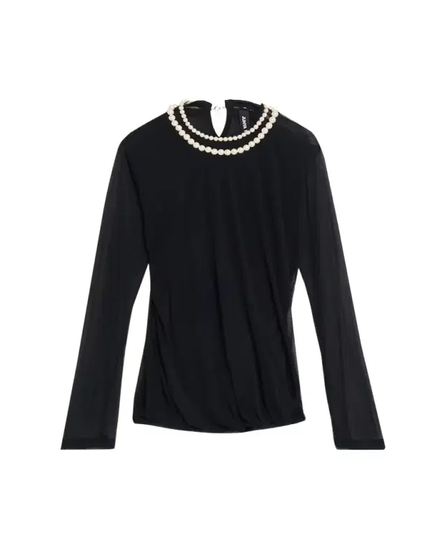 Junya Watanabe Pearly Collar Semi-Sheer Shirt