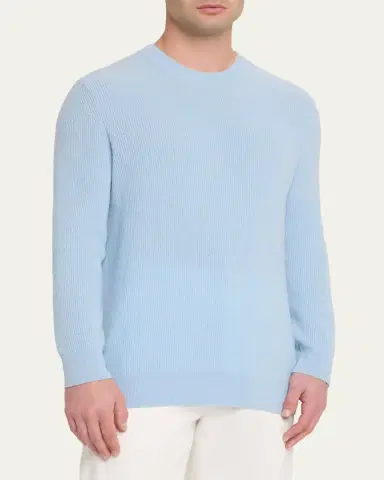 Guest In Residence Men's Cashmerer Rib Allday Crew-Neck Shirt | Thumbnail 4
