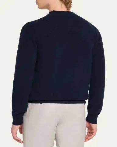 Guest In Residence Men's Cashmerer Rib Allday Crew-Neck Shirt | Thumbnail 7
