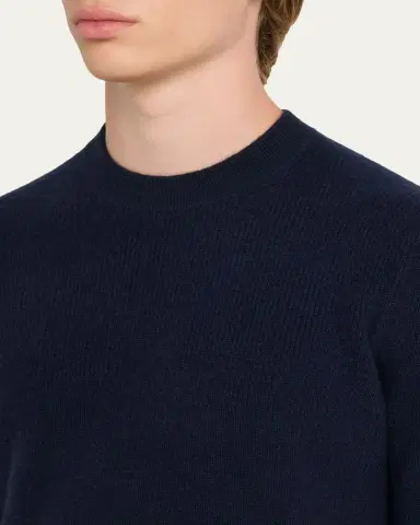 Guest In Residence Men's Cashmerer Rib Allday Crew-Neck Shirt | Thumbnail 9