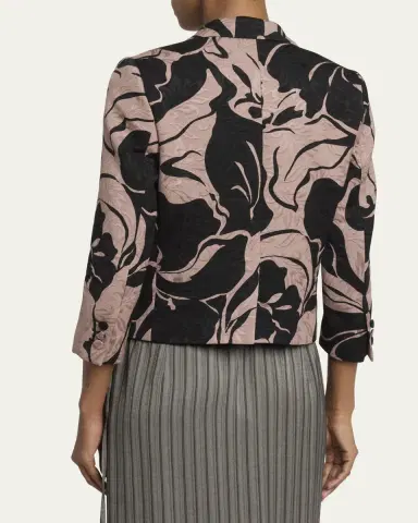 Dries Van Noten Bamis Floral Jacquard Single-Breasted Jacket | Thumbnail 3 Dries Van Noten Bamis Floral Jacquard Single-Breasted Jacket | Thumbnail 3
