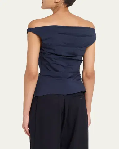 Simkhai Maisel Gathered Cotton Top | Thumbnail 3 Simkhai Maisel Gathered Cotton Top | Thumbnail 3