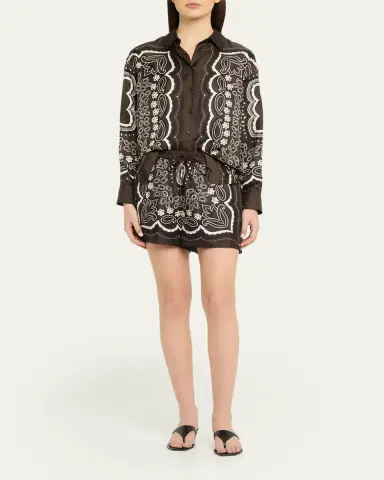 Nili Lotan Alfie Silk Shirt | Thumbnail 2 Nili Lotan Alfie Silk Shirt | Thumbnail 2