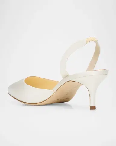 Manolo Blahnik Carolyne Kitten-Heel Halter Pumps | Thumbnail 3 Manolo Blahnik Carolyne Kitten-Heel Halter Pumps | Thumbnail 3