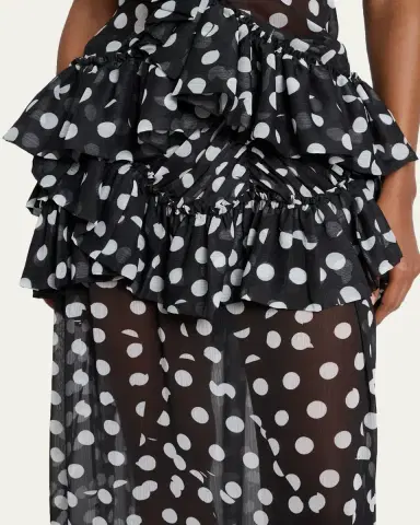 Dries Van Noten Shelby Polka-Dot Ruffle Midi Skirt | Thumbnail 5 Dries Van Noten Shelby Polka-Dot Ruffle Midi Skirt | Thumbnail 5