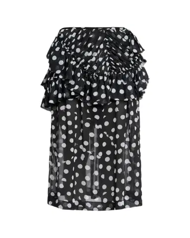 Dries Van Noten Shelby Polka-Dot Ruffle Midi Skirt | Thumbnail 1 Dries Van Noten Shelby Polka-Dot Ruffle Midi Skirt | Thumbnail 1