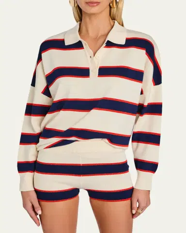 SEROYA Taby Striped Sweater | Thumbnail 4 SEROYA Taby Striped Sweater | Thumbnail 4