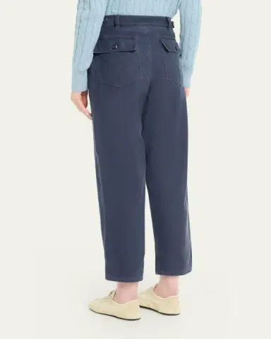 Nili Lotan Earl Cotton Straight-Leg Ankle Pants | Thumbnail 3 Nili Lotan Earl Cotton Straight-Leg Ankle Pants | Thumbnail 3
