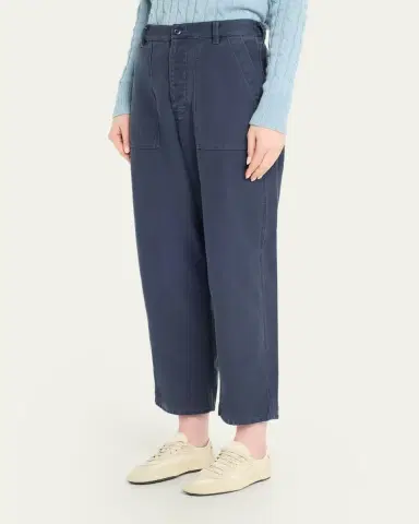 Nili Lotan Earl Cotton Straight-Leg Ankle Pants | Thumbnail 4 Nili Lotan Earl Cotton Straight-Leg Ankle Pants | Thumbnail 4
