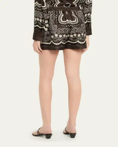 Nili Lotan Frances Silk Shorts | Thumbnail 3