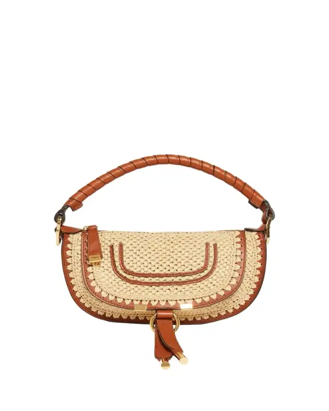 Marcie Top-Handle Bag in Viscose Raffia