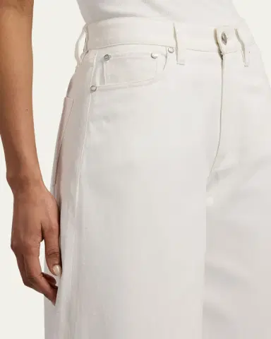 Ralph Lauren Collection Cotton Twill Full Wide-Leg Pants | Thumbnail 5