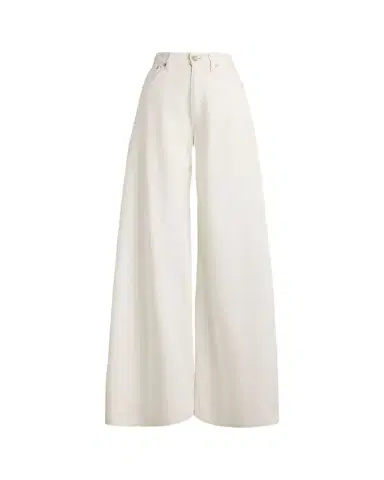 Ralph Lauren Collection Cotton Twill Full Wide-Leg Pants | Thumbnail 1