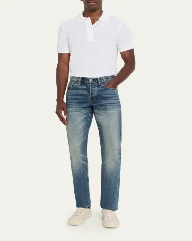 Tom Ford Men's Lyocell Pique Polo Shirt | Thumbnail 2 Tom Ford Men's Lyocell Pique Polo Shirt | Thumbnail 2